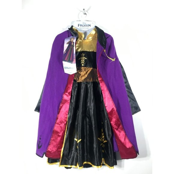 Disney Frozen Princess Anna Adventures Dress Costume 4-6X Multicolor - Picture 1 of 12